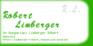 robert limberger business card